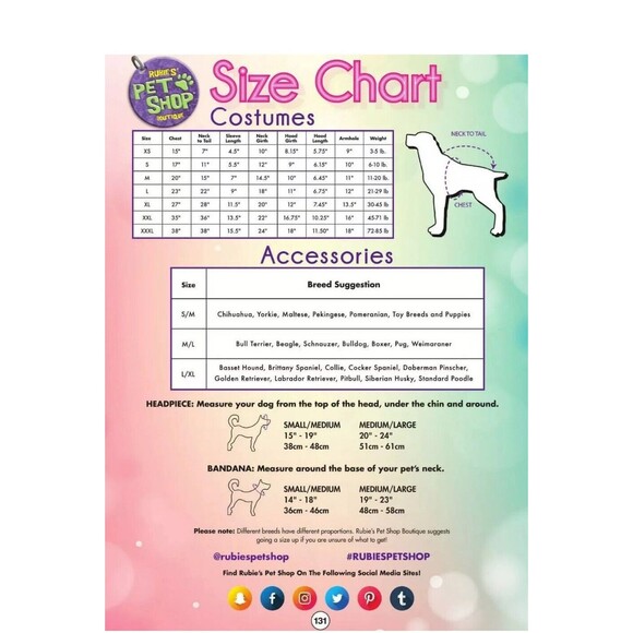 NEW Rubies Pet Shop Boutique Halloween Witch Hat With Hair Dog Costume Size M/L - Picture 4 of 6